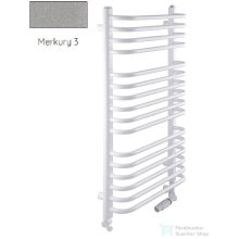   Radeco UMBERTO AD4-600/UE 1180x650 törölközőszárítós radiátor MERKURY 3 (metál világosszürke) színben