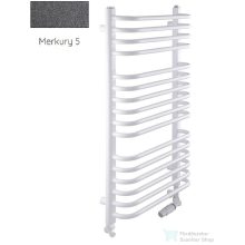   Radeco UMBERTO AD5-500/UE 1380x550 törölközőszárítós radiátor MERKURY 5 (metál sötétszürke) színben