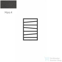   Radeco VIBO 1 821x550 design radiátor,MARS 4 (metál antracit) színben