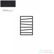   Radeco VIBO 1 821x550 design radiátor,MERKURY 7 (matt fekete) színben