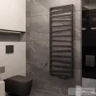 Radeco VIBO 3 1612x550 design radiátor,MERKURY 8 (selyemfényű fekete) színben
