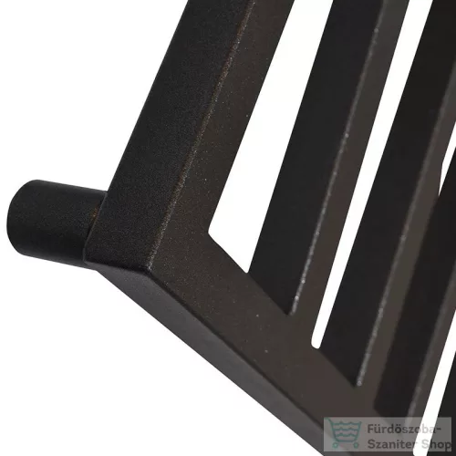 Radeco VIBO 3 1612x550 design radiátor,MERKURY 8 (selyemfényű fekete) színben