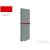 Radeco WALL 1600x560 design radiátor törölközőtartó nélkül, WENUS 7 (piros) színben