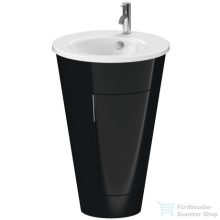   Duravit STARCK FURNITURE 2 ajtós mosdó alá építhető álló alsószekrény,Black High Gloss Lacquer S1952004040