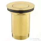 Ferro click-clack leeresztő túlfolyós mosdóhoz, szálcsiszolt arany S283G