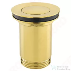   Ferro click-clack leeresztő túlfolyós mosdóhoz, szálcsiszolt arany S283G