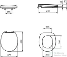 Ideal Standard CONTOUR 21 wc ülőke,fehér S406501