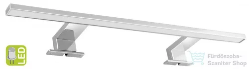 AQUALINE SERAPA LED világítás, 9W, 230V, 600x40x100mm, plasztik, króm (SA148)