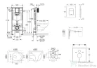 Grohe Rapid SL falra szerelhető WC szett, Kielle Gaia kompakt WC soft close ülőkével, Skate Cosmopolitan króm nyomólappal SANI11BA1105