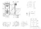 Grohe Rapid SL falra szerelhető WC szett, Kielle Gaia WC soft close ülőkével, Skate Cosmopolitan króm nyomólappal SANI11BA1106