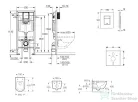 Grohe Rapid SL falra szerelhető WC szett, Kielle Oudee WC soft close ülőkével, Skate Cosmopolitan alpesi fehér nyomólappal SANI11BA3101