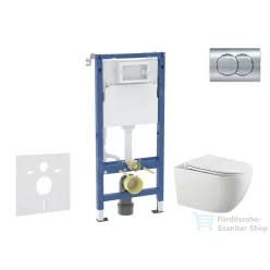   Geberit Duofix falra szerelhető WC szett, Kielle Gaia WC és soft close ülőke, Geberit Delta 01 fényes króm nyomólappal SANI11CA1136B