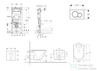 Geberit Duofix falra szerelhető WC szett, Kielle OUDEE Vortex rimless+ WC softclose ülőkével, Geberit Sigma 01 fényes króm nyomólappal, fehér SANI11CA1158