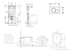 Geberit Duofix falra szerelhető WC szett, Kielle NEFIA Vortex rimless+ WC softclose ülőkével, Geberit Sigma 01 fényes króm nyomólappal, fehér SANI11CA1161