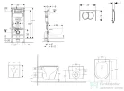 Geberit Duofix Basic falra szerelhető WC szett, Kielle Nefia Vortex rimless+ WC softclose ülőkével, Geberit Delta 01 fényes króm nyomólappal SANI11CA1163