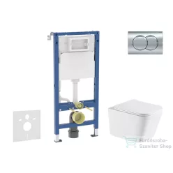   Geberit Duofix Basic falra szerelhető WC szett, Kielle Arkas I WC softclose ülőkével, Geberit Delta 01 fényes króm nyomólappal SANI11CA1172