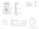 Geberit Duofix falra szerelhető WC szett, Kielle OUDEE Vortex rimless+ WC softclose ülőkével, Geberit Sigma 30 matt/fényes króm nyomólappal, fehér SANI11CA2103