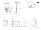 Geberit Duofix falra szerelhető WC szett, Kielle OUDEE Vortex rimless+ WC softclose ülőkével, Geberit Sigma 01 matt króm nyomólappal, fehér SANI11CA2104