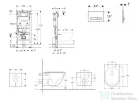 Geberit Duofix falra szerelhető WC szett, Kielle OUDEE Vortex rimless+ WC softclose ülőkével, Geberit Sigma 50 króm/alpesi fehér nyomólappal, fehér SANI11CA31100