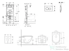 Geberit Duofix Basic falra szerelhető WC szett, Kielle OUDEE Vortex rimless+ WC softclose ülőkével, Geberit Delta 20 alpesi fehér nyomólappal SANI11CA31104