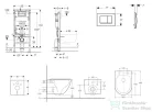 Geberit Duofix Basic falra szerelhető WC szett, Kielle OUDEE Vortex rimless+ WC softclose ülőkével, Geberit Delta 30 alpesi fehér nyomólappal SANI11CA31105