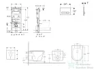 Geberit Duofix falra szerelhető WC szett, Kielle NEFIA Vortex rimless+ WC softclose ülőkével, Geberit Sigma 50 alpesi fehér/króm színű nyomólappal, fehér SANI11CA31111