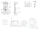 Geberit Duofix Basic falra szerelhető WC szett, Kielle Nefia Vortex rimless+ WC softclose ülőkével, Geberit Delta 30 alpesi fehér nyomólappal SANI11CA31116