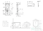 Geberit Duofix falra szerelhető WC szett, Kielle OUDEE Vortex rimless+ WC softclose ülőkével, Geberit Sigma 50 fehér/króm nyomólappal, fehér SANI11CA31133