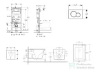 Geberit Duofix falra szerelhető WC szett, Kielle ARKAS I Vortex rimless+ WC softclose ülőkével, Geberit Sigma 01 alpesi fehér nyomólappal, fehér SANI11CA31139