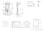 Geberit Duofix falra szerelhető WC szett, Kielle ARKAS I Vortex rimless+ WC softclose ülőkével, Geberit Sigma 50 alpesi fehér/króm nyomólappal, fehér SANI11CA31144