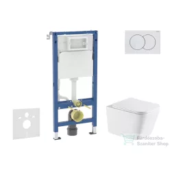   Geberit Duofix Basic falra szerelhető WC szett, Kielle Arkas I Vortex+ WC softclose ülőkével, Geberit Delta 01 fehér nyomólappal SANI11CA31146