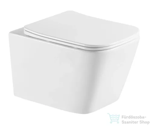 Geberit Duofix Basic falra szerelhető WC szett, Kielle Arkas I Vortex+ WC softclose ülőkével, Geberit Delta 50 alpesi fehér nyomólappal SANI11CA31147