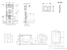 Geberit Duofix Basic falra szerelhető WC szett, Kielle Arkas I Vortex+ WC softclose ülőkével, Geberit Delta 30 alpesi fehér nyomólappal SANI11CA31149