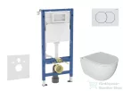 Geberit Duofix falra szerelhető WC szett, Kielle Oudee WC és softclose ülőkével, Geberit Delta01 fehér nyomólappal SANI11CA3116B