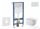 Geberit Duofix falra szerelhető WC szett, Kielle Gaia WC és soft close ülőke, Geberit Delta 01 alpesi fehér nyomólappal SANI11CA3124B