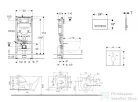Geberit Duofix falra szerelhető WC szett, Kielle Gaia WC és soft close ülőkével, Geberit Sigma 50 alpesi fehér/króm nyomólappal SANI11CA3141B