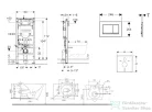 Geberit Duofix falra szerelhető WC szett, Kielle Gaia WC soft close ülőkével, Geberit Sigma 30 fényes/matt fehér nyomólappal SANI11CA3142B