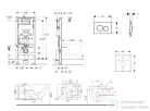 Geberit Duofix falra szerelhető WC szett, Kielle Gaia WC és soft close ülőke, Geberit Delta 20 alpesi fehér nyomólappal SANI11CA3145B
