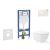 Geberit Duofix falra szerelhető WC szett, Kielle Oudee Vortex WC és soft close ülőkével, Geberit Sigma 01 alpesi fehér nyomólappal SANI11CA3173B
