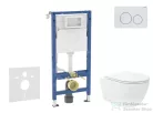 Geberit Duofix falra szerelhető WC szett, Kielle Oudee Vortex WC és soft close ülőke, Geberit Delta 20 alpesi fehér nyomólappal SANI11CA3193B