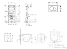 Geberit Duofix falra szerelhető WC szett, Kielle OUDEE Vortex rimless+ WC softclose ülőkével, Geberit Sigma 01 alpesi fehér nyomólappal, fehér SANI11CA3195