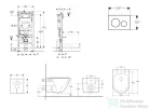 Geberit Duofix falra szerelhető WC szett, Kielle OUDEE Vortex rimless+ WC softclose ülőkével, Geberit Sigma 20 fehér/króm nyomólappal, fehér SANI11CA3196