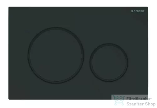 Geberit Duofix falra szerelhető WC szett, Kielle NEFIA Vortex rimless+ WC softclose ülőkével, Geberit Sigma 20 matt/fényes fekete nyomólappal, fehér SANI11CA5163