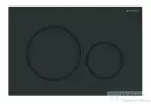 Geberit Duofix falra szerelhető WC szett, Kielle OUDEE Vortex rimless+ WC softclose ülőkével, Geberit Sigma 20 matt/fényes fekete nyomólappal, matt fekete SANI11CA5504