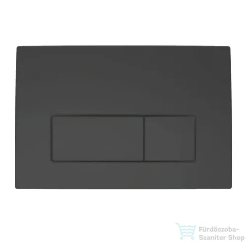 Geberit Duofix Basic falra szerelhető WC szett, Kielle OUDEE Vortex rimless+ WC softclose ülőkével, Geberit Delta 50 matt fekete nyomólappal, matt fekete SANI11CA5507