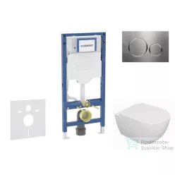   Geberit Duofix falra szerelhető WC szett, Kielle Oudee WC és softclose ülőkével, Geberit Sigma 20 acél nyomólappal SANI11CA6100B