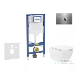   Geberit Duofix falra szerelhető WC szett, Kielle Oudee Vortex WC soft close ülőkével, Geberit Sigma 20 acél nyomólappal SANI11CA6108B