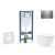 Geberit Duofix falra szerelhető WC szett, Kielle Oudee Vortex WC soft close ülőkével, Geberit Sigma 20 acél nyomólappal SANI11CA6108B