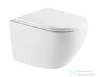 Geberit Duofix falra szerelhető WC szett, Kielle OUDEE Vortex rimless+ WC softclose ülőkével, Geberit Sigma 20 rozsdamentes acél nyomólappal, fehér SANI11CA6172