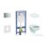 Geberit Duofix falra szerelhető WC szett, Ideal Standard Alpha WC soft close ülőkével, Geberit Sigma 01 fényes króm nyomólappal SANI11CD1101